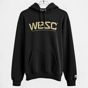 WESC Hoodie Men M Medium Black